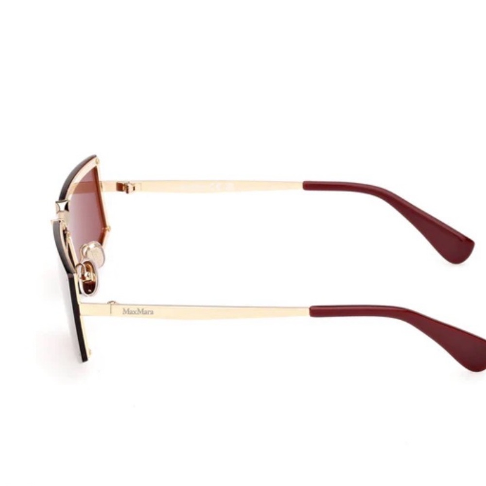 Max Mara Chic Brown Sunglasses rectangular framel… - image 4